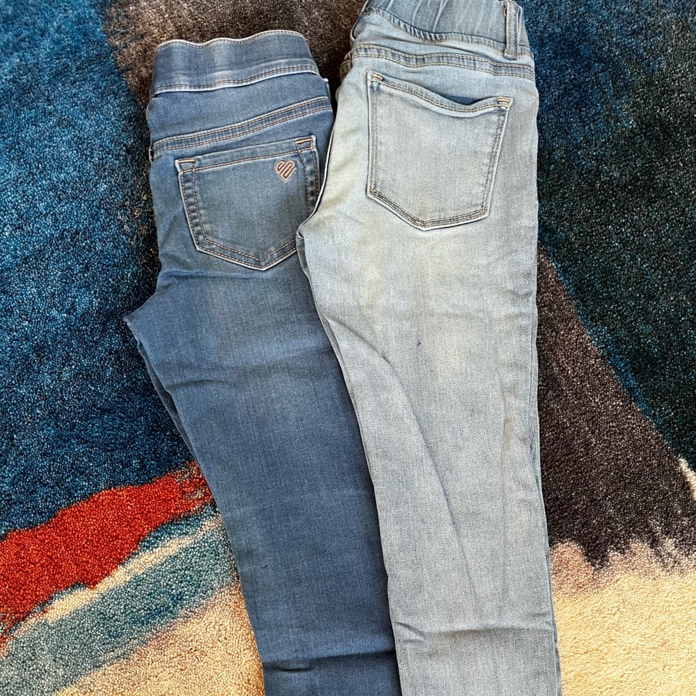 NWOT 2 pairs of jeans Justice and Disney gap